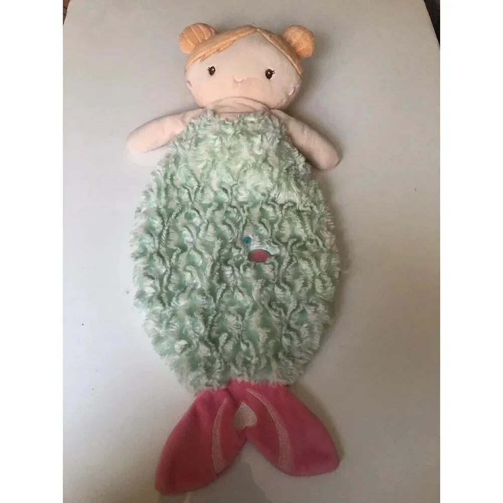 Douglas Baby Cuddle Toy Mermaid Security Blanket Plush Lovey Doll
